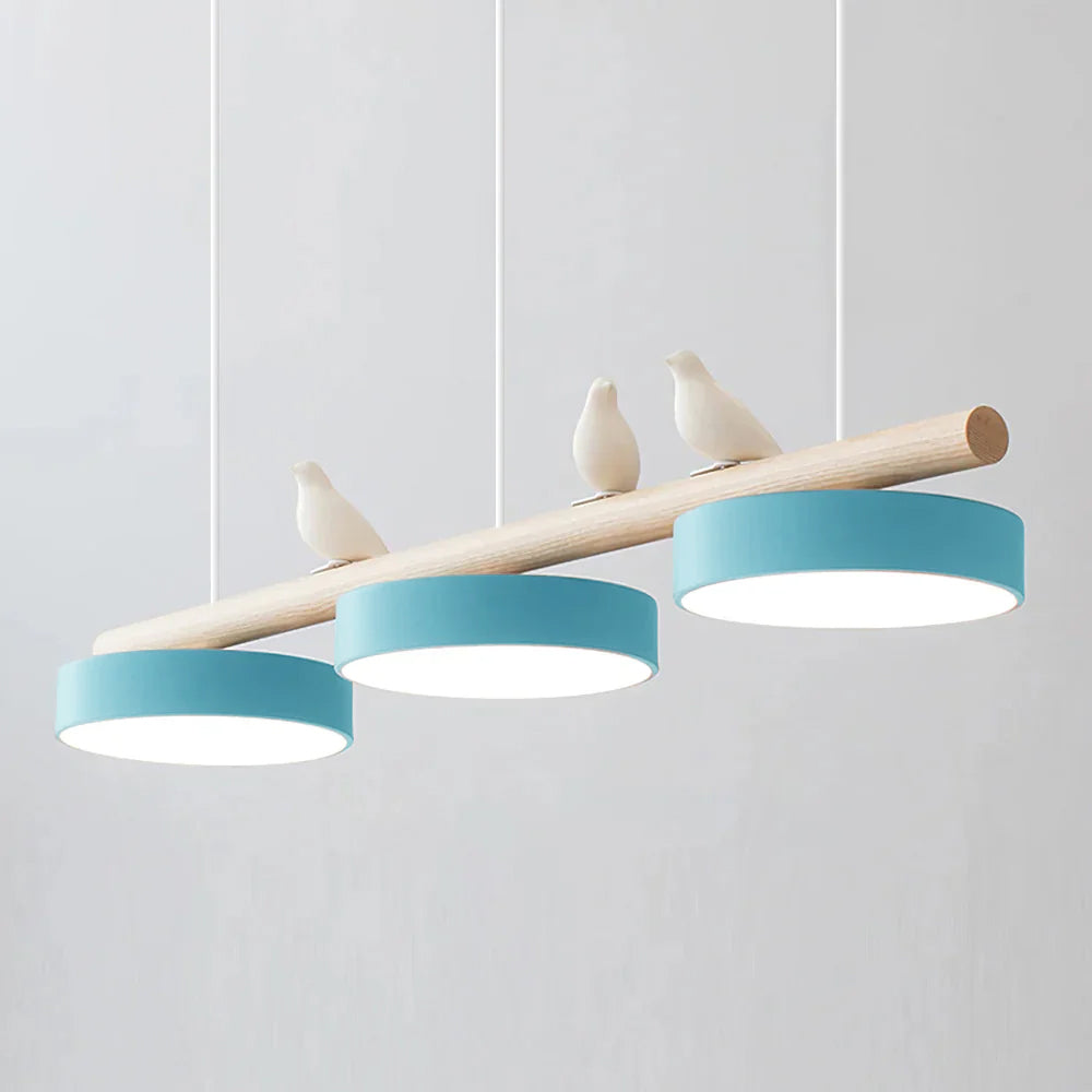 Bird Pendant Light With Elegant Emerald Canopy And Natural Motif LED Pendant Lamp For Interiors
