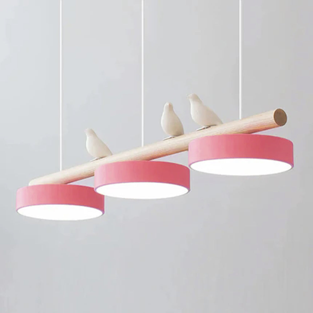 Bird Pendant Light With Elegant Emerald Canopy And Natural Motif LED Pendant Lamp For Interiors