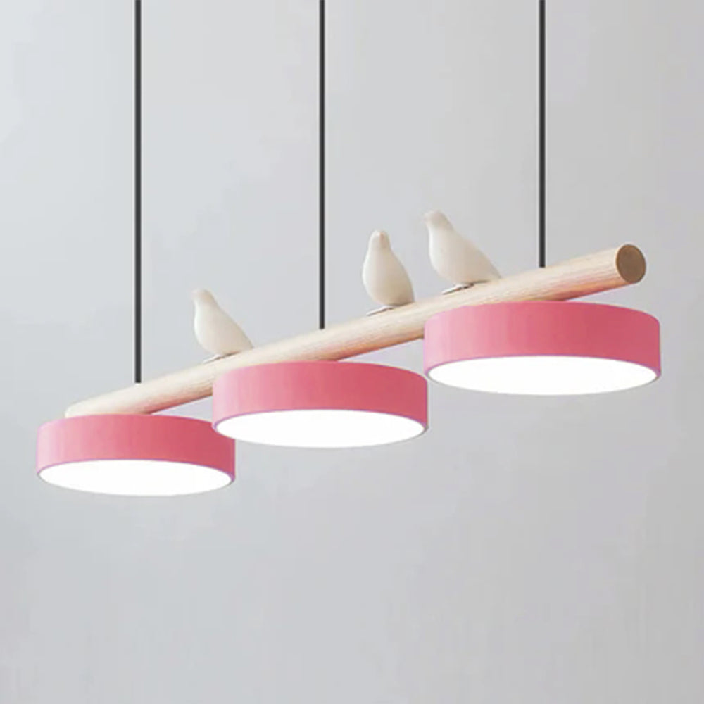 Bird Pendant Light With Elegant Emerald Canopy And Natural Motif LED Pendant Lamp For Interiors