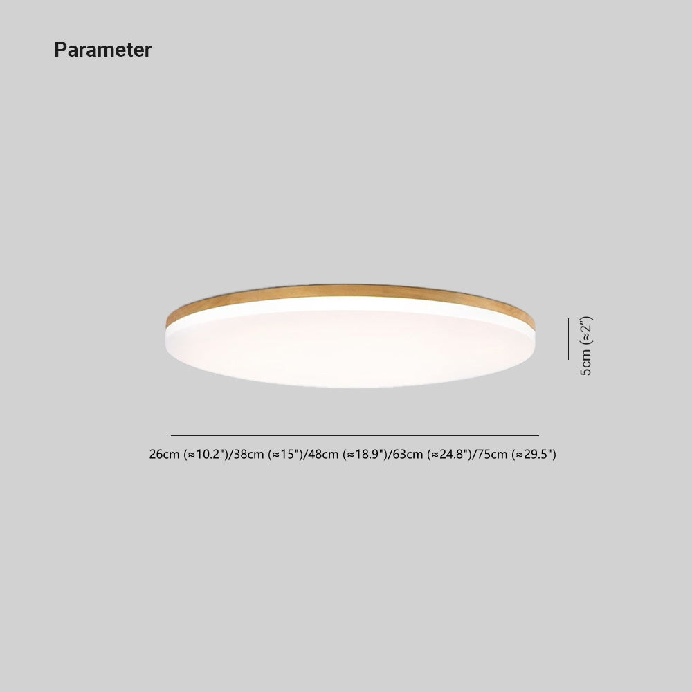 Havenwood Ceiling Light With Wood And Acrylic Gentle LED Glow For Modern Interiors
