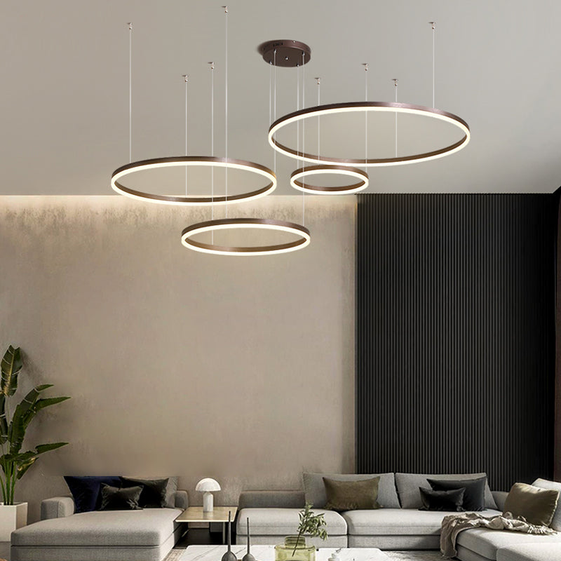 LumaCirque Tir-Circle Pendant Lamp Dimmable Metal Fixture For Contemporary Interiors At Home