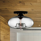 Lumen Globe Flush Mount Ceiling Light For Living Room Area Home Interiors Ceiling Fixture