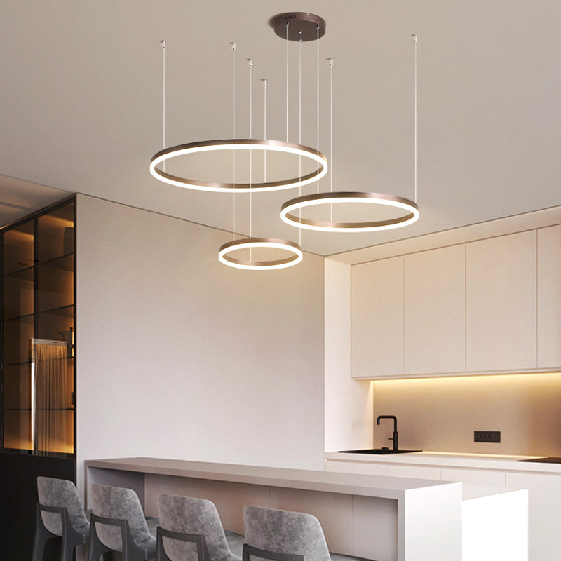 LumaCirque Tir-Circle Pendant Lamp Dimmable Metal Fixture For Contemporary Interiors At Home
