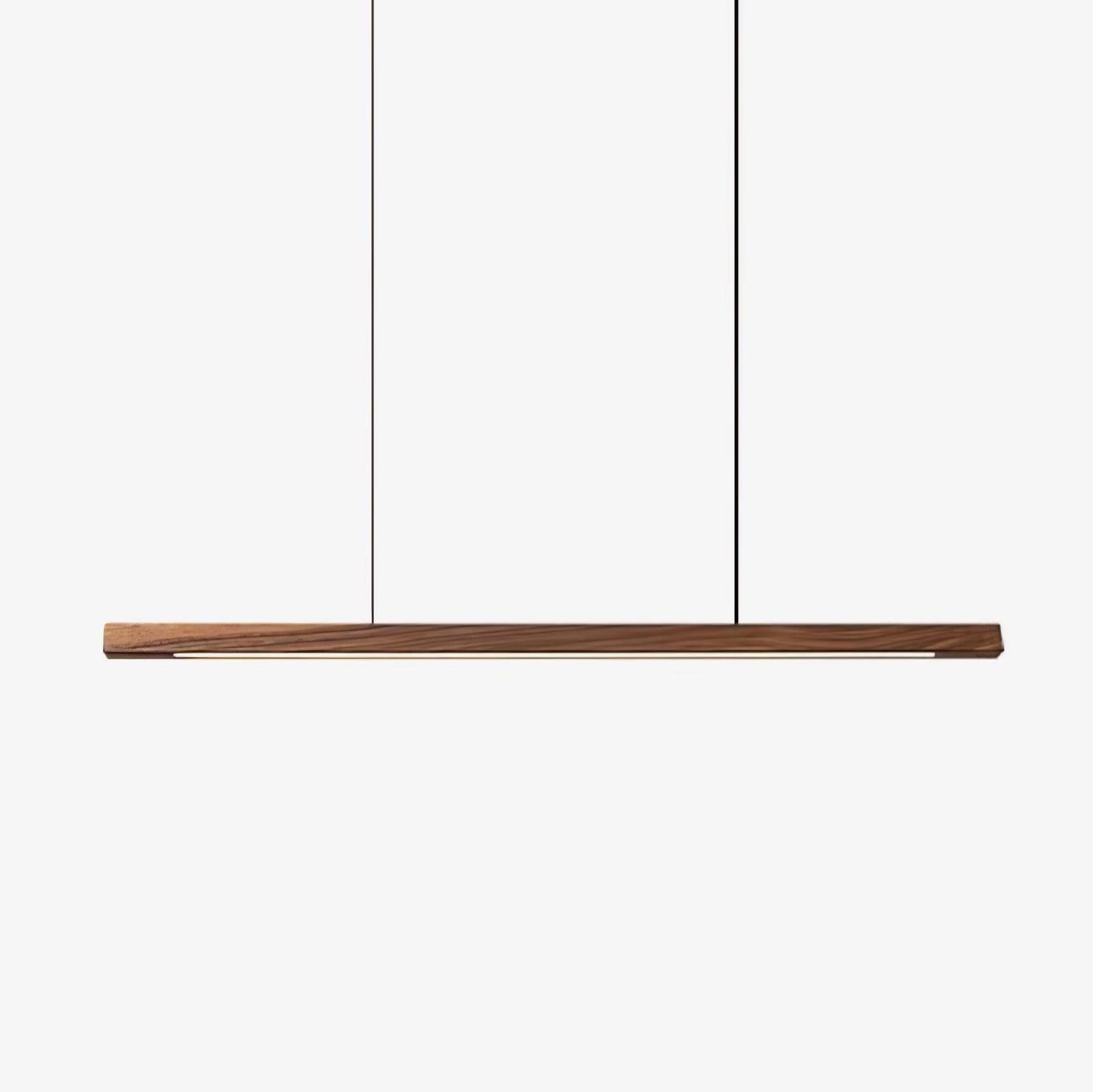 EverCraft Wood And Metal Linear Pendant Light In Scandinavian Minimalist Style Design