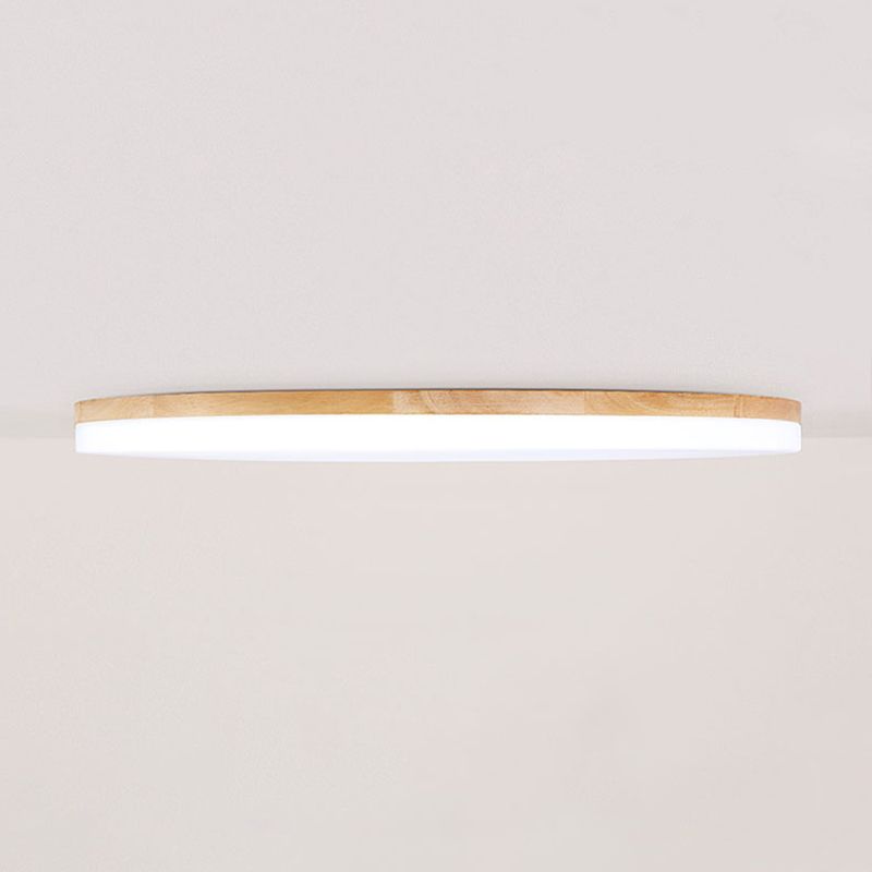 Havenwood Ceiling Light With Wood And Acrylic Gentle LED Glow For Modern Interiors