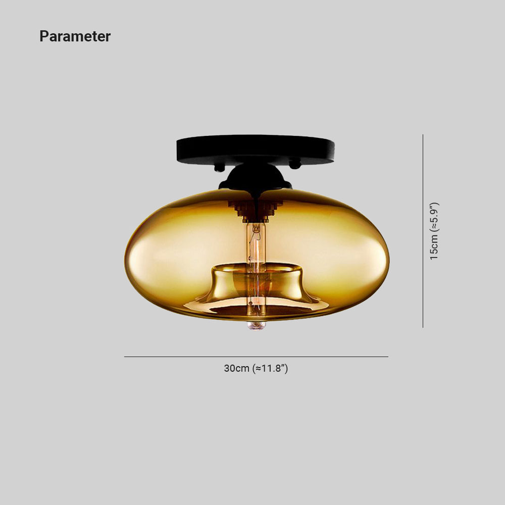 Lumen Globe Flush Mount Ceiling Light For Living Room Area Home Interiors Ceiling Fixture