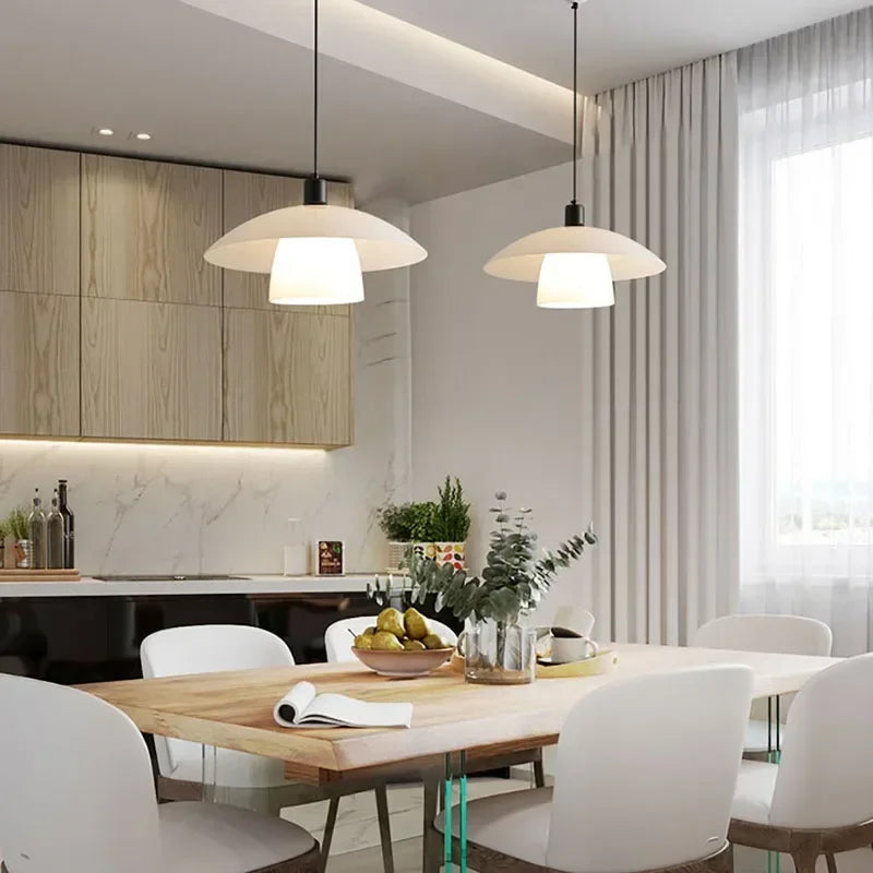 Luma Dome Pendant Light With Diffused LED Glow For Kitchen And Dining In Minimalist Aesthetic