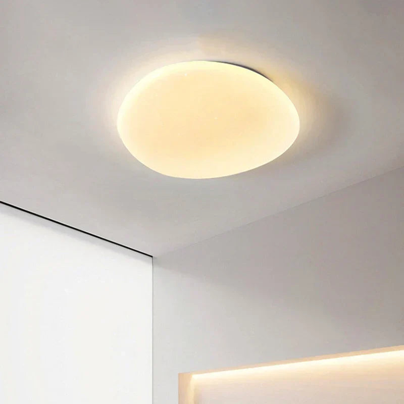 LumaStone Organic LED Ceiling Light With Natural Stone Shape For Minimalist Interiors