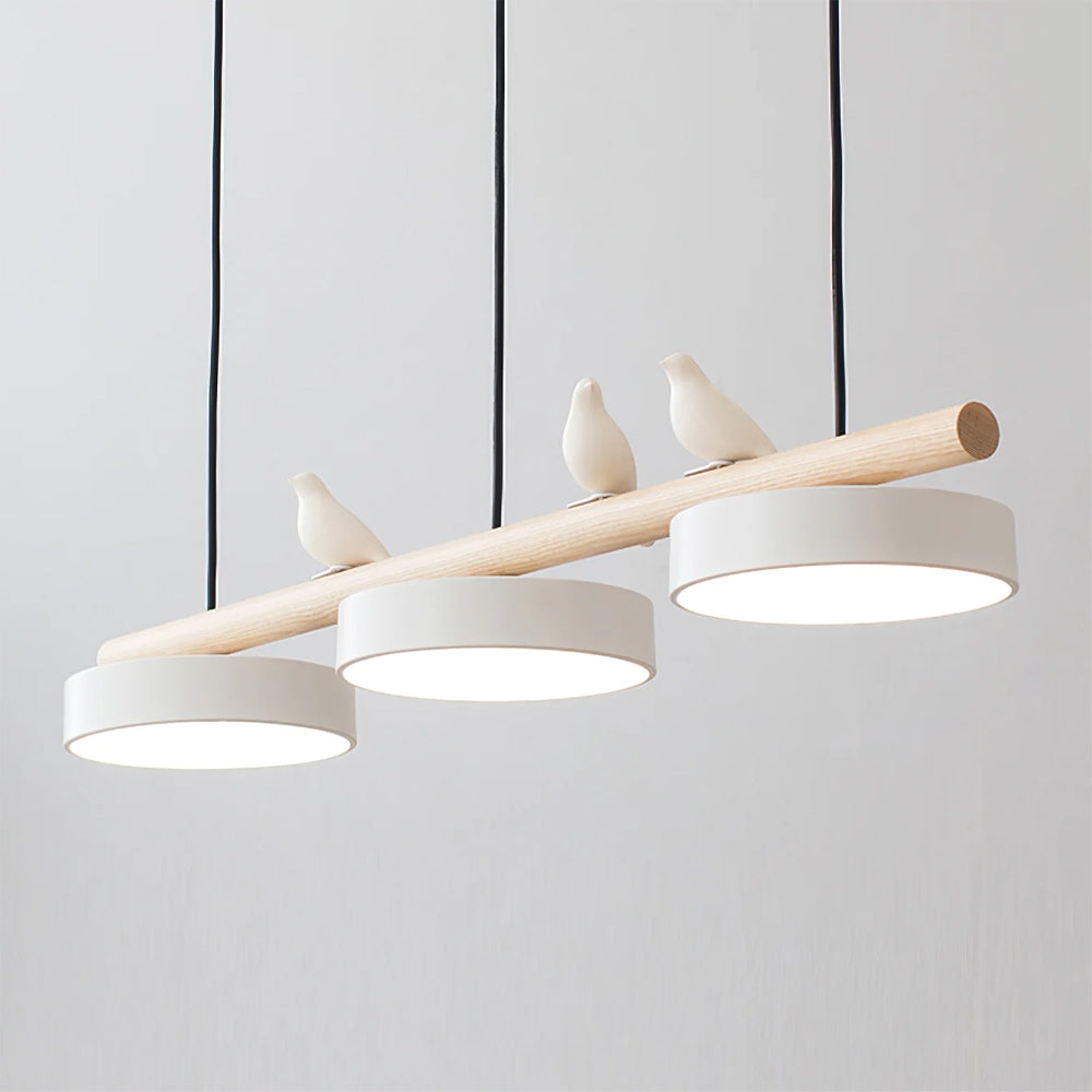 Bird Pendant Light With Elegant Emerald Canopy And Natural Motif LED Pendant Lamp For Interiors