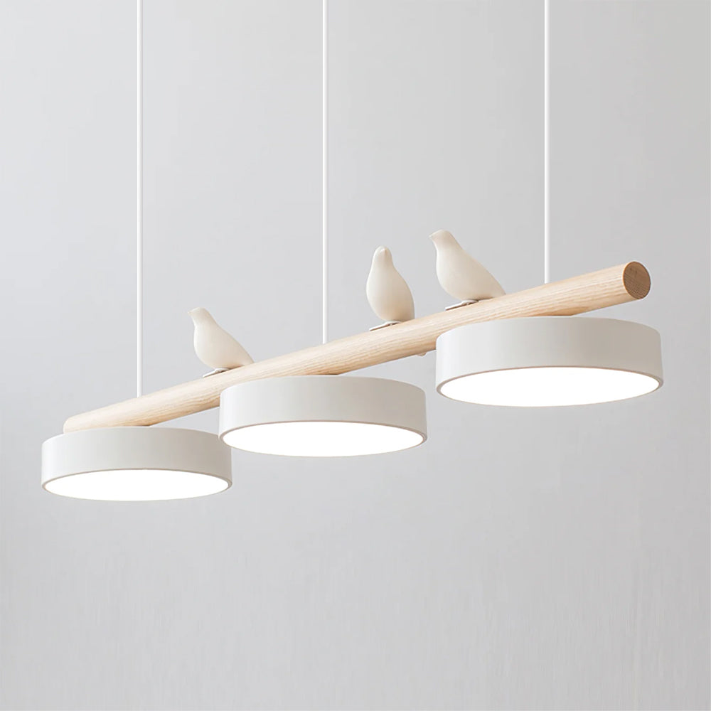 Bird Pendant Light With Elegant Emerald Canopy And Natural Motif LED Pendant Lamp For Interiors