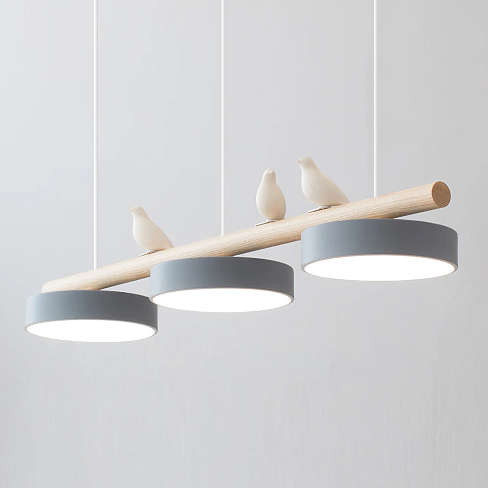 Bird Pendant Light With Elegant Emerald Canopy And Natural Motif LED Pendant Lamp For Interiors