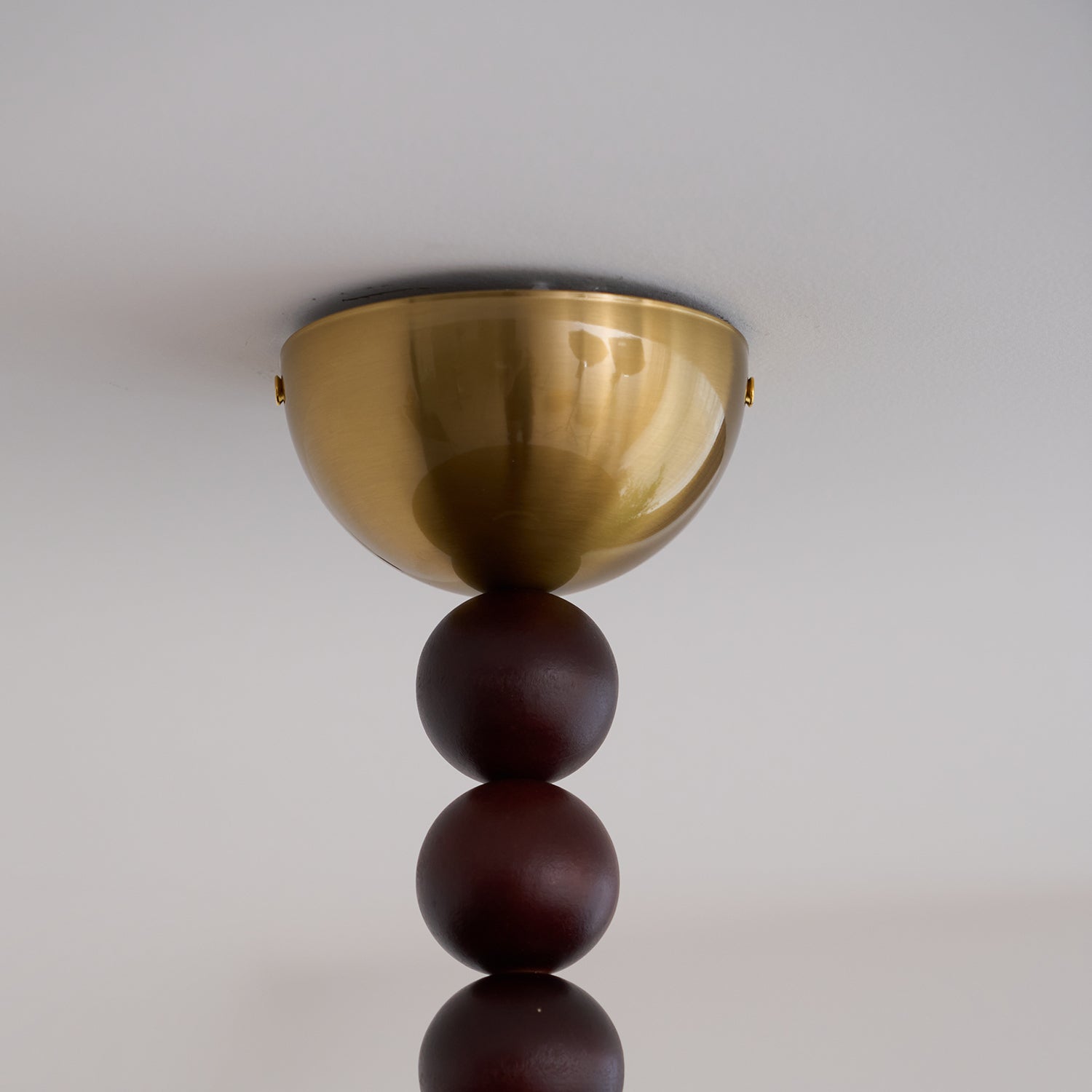 Aster Walnut And White Imitation Alabaster Ceiling Light Luminaire For Modern Interiors